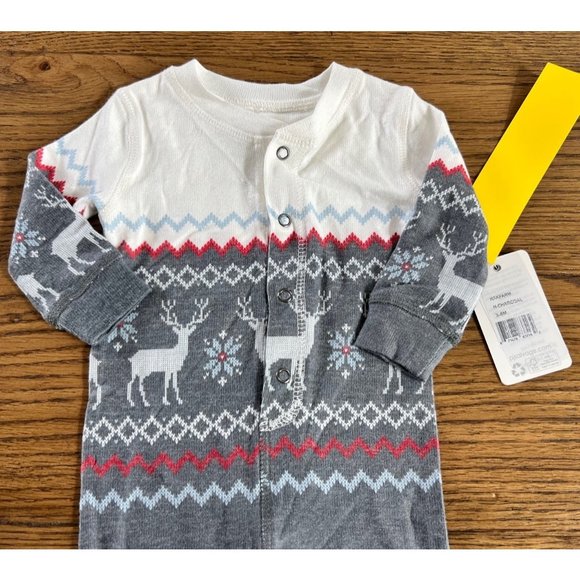 NEW NWT PJ Salvage Baby Boys Fair Isle Romper Outfit Sz 3-6 Months - Picture 2 of 4